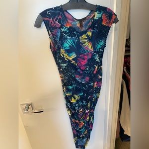 BCBG Multi colored midi dress- NWT